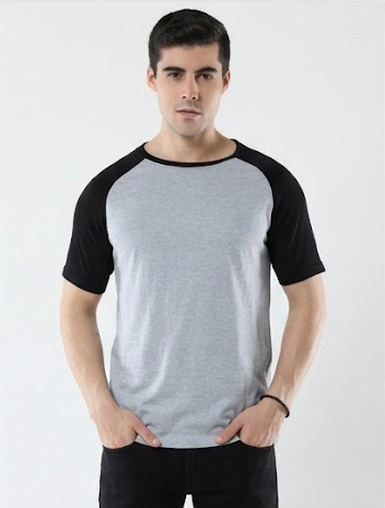 Men’s 100% Cotton Raglan Half Sleeve Top