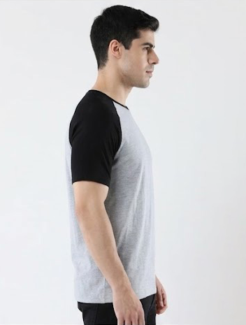 Men’s 100% Cotton Raglan Half Sleeve Top