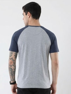 Men’s 100% Cotton Raglan Half Sleeve Top