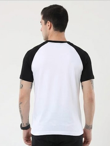 Men’s 100% Cotton Raglan Half Sleeve Top
