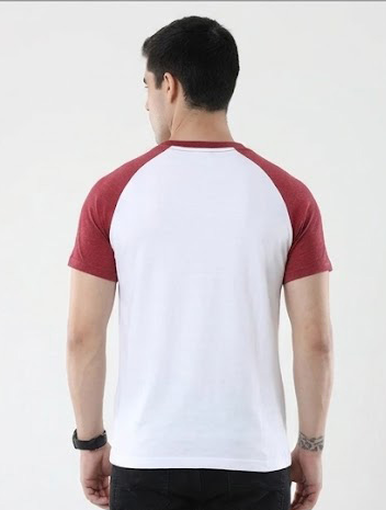 Men’s 100% Cotton Raglan Half Sleeve Top