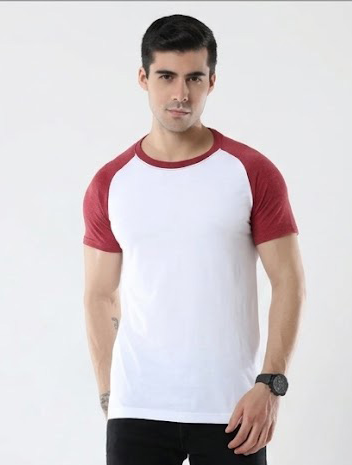 Men’s 100% Cotton Raglan Half Sleeve Top
