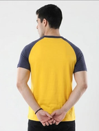 Men’s 100% Cotton Raglan Half Sleeve Top