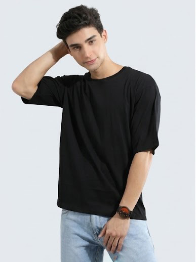 Basics Oversized Tee – Pure Cotton, Relaxed Fit