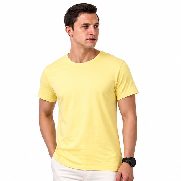 Platinum 180 Super Delicate Cotton Unisex Round Neck Short Sleeve Tee