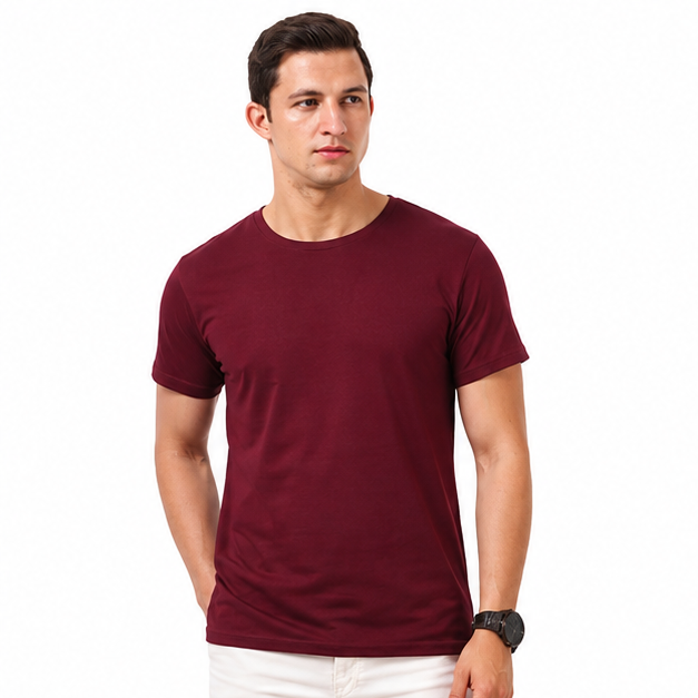 Platinum 180 Super Delicate Cotton Unisex Round Neck Short Sleeve Tee