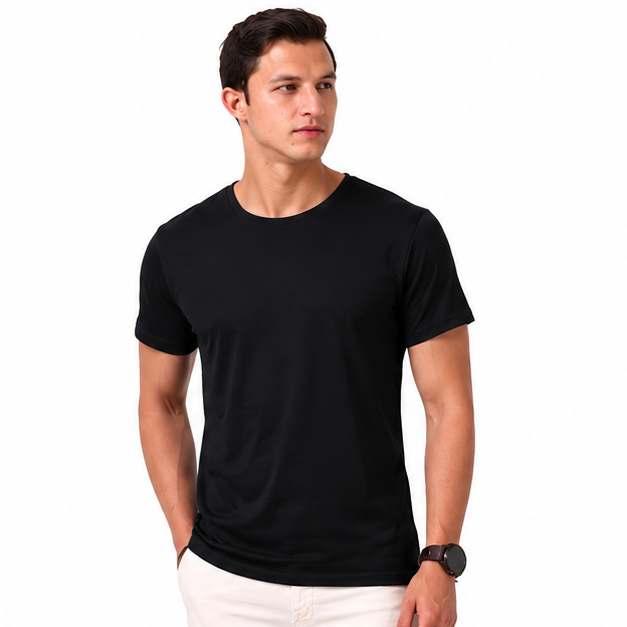 Platinum 180 Super Delicate Cotton Unisex Round Neck Short Sleeve Tee
