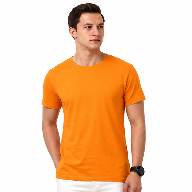 Platinum 180 Super Delicate Cotton Unisex Round Neck Short Sleeve Tee