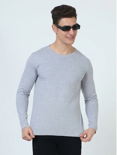 100% Cotton Full Sleeve Tee – Platinum Range