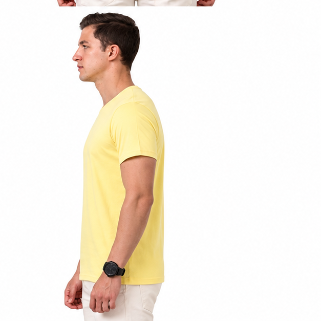 Platinum 180 Super Delicate Cotton Unisex Round Neck Short Sleeve Tee