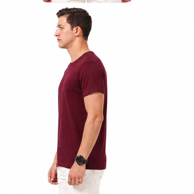 Platinum 180 Super Delicate Cotton Unisex Round Neck Short Sleeve Tee
