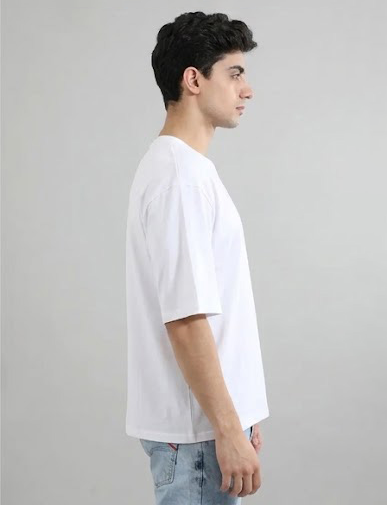 Basics Oversized Tee – Pure Cotton, Relaxed Fit
