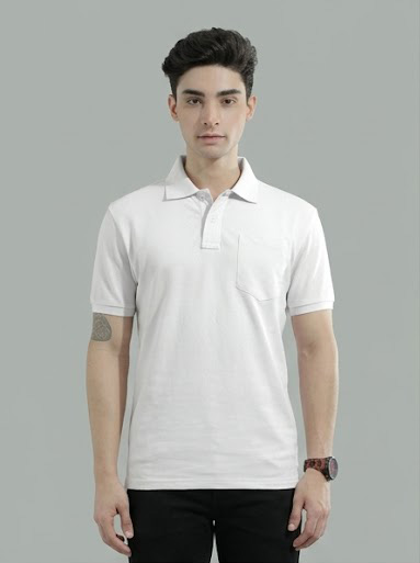 Executive Cotton Unisex Pocket Polo Short Sleeve Tee